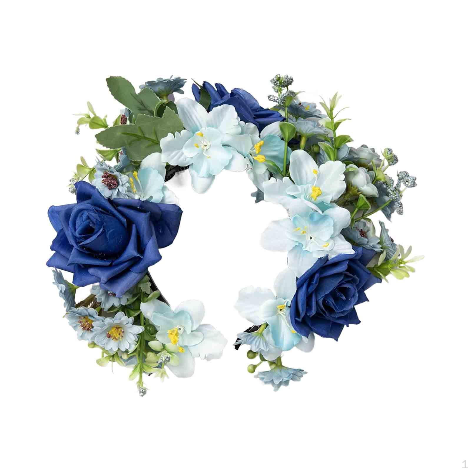 Hairpin Floral Headwear Delicate, Ethnic Hair Accessory Women Cosplay Hairband for Stage Parties dark blue
Hairpin Floral Headwear Delicate, Ethnic Hair Accessory Women Cosplay Hairband for Stage Parties dark blue