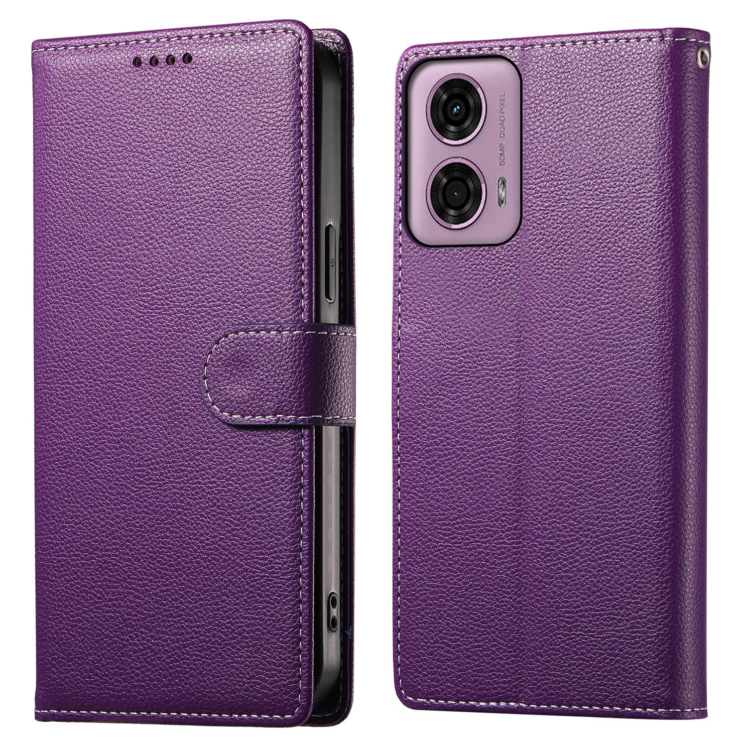 Stand Case for Motorola Moto G24 4G/G04 4G Litchi Texture Leather Wallet Phone Cover Magnetic Snap Purple
Stand Case for Motorola Moto G24 4G/G04 4G Litchi Texture Leather Wallet Phone Cover Magnetic Snap Purple