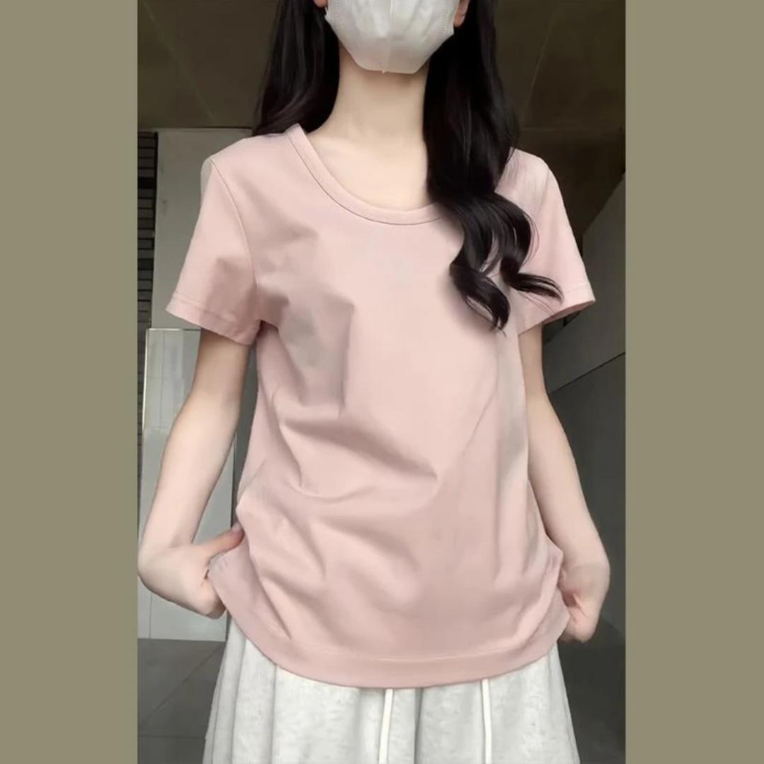 2025 New Summer Women s Pink U-Neck Casual Loose Short Sleeve T-Shirt Large розовый
2025 New Summer Women s Pink U-Neck Casual Loose Short Sleeve T-Shirt Large розовый