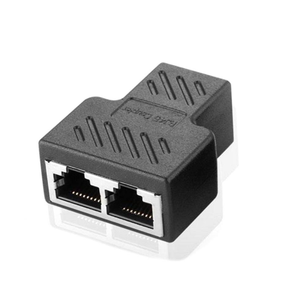 RJ45 Ethernet Cable Splitter Adapter - Black Gigabit Black Network Splitter
RJ45 Ethernet Cable Splitter Adapter - Black Gigabit Black Network Splitter