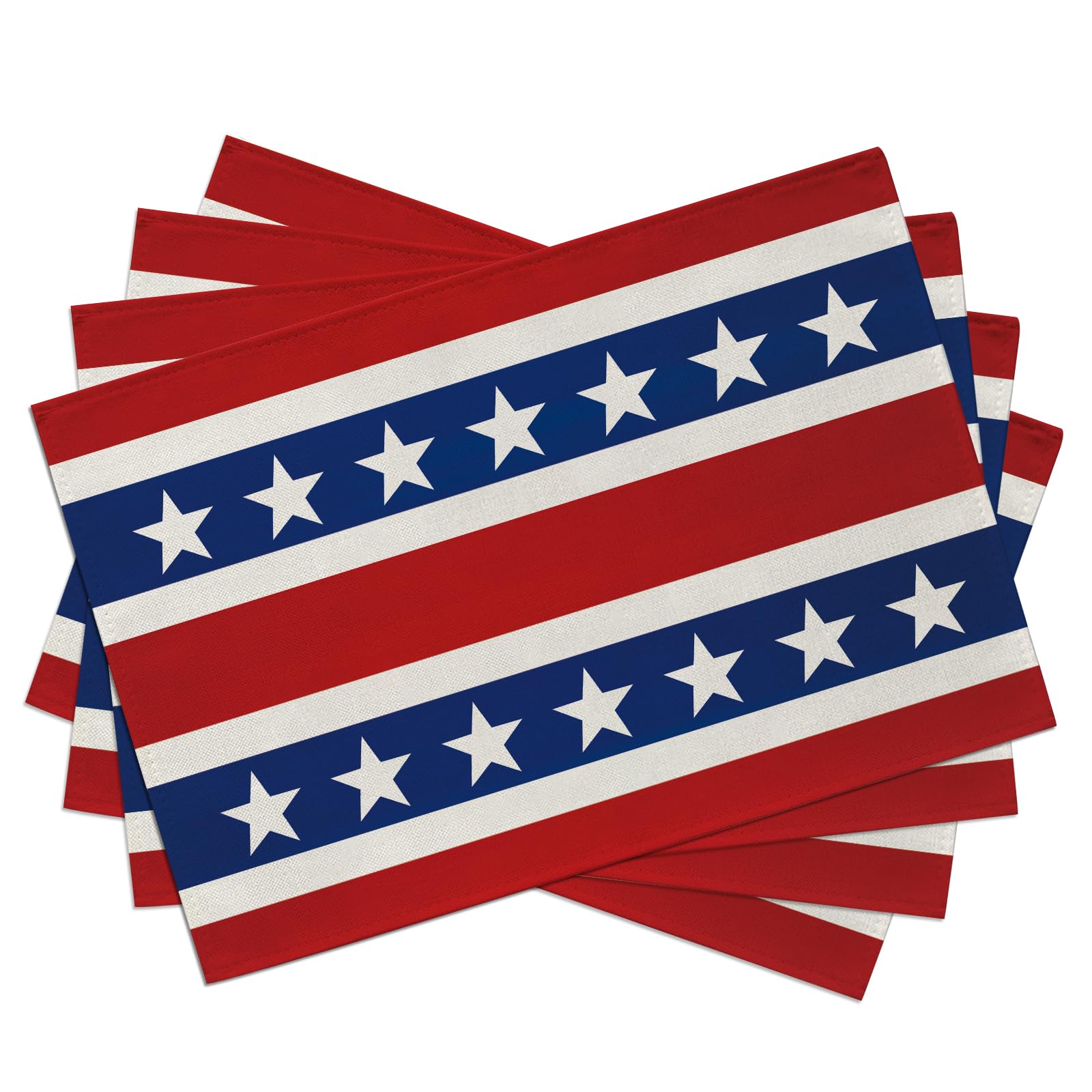 4th of July Patriotic Placemats Set of 4, America Dark Red Blue White Stars Stripes Dining Table Place Mats, American USA Kitchen Decor Home De 4Pcs-12 X18
4th of July Patriotic Placemats Set of 4, America Dark Red Blue White Stars Stripes Dining Table Place Mats, American USA Kitchen Decor Home De 4Pcs-12 X18