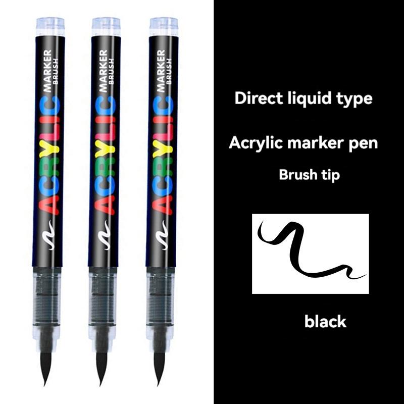 3/6Pcs Acrylic White Marker Brush Pens Black Paint Art Markers Set for Rock Painting Stone Ceramic Wood Tire Fabric Metal Canvas
3/6Pcs Acrylic White Marker Brush Pens Black Paint Art Markers Set for Rock Painting Stone Ceramic Wood Tire Fabric Metal Canvas