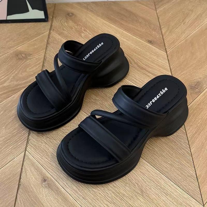 One word with muffin cool slippers niche thick bottom heightening women s outer wear spring new versatile one word drag 35
One word with muffin cool slippers niche thick bottom heightening women s outer wear spring new versatile one word drag 35