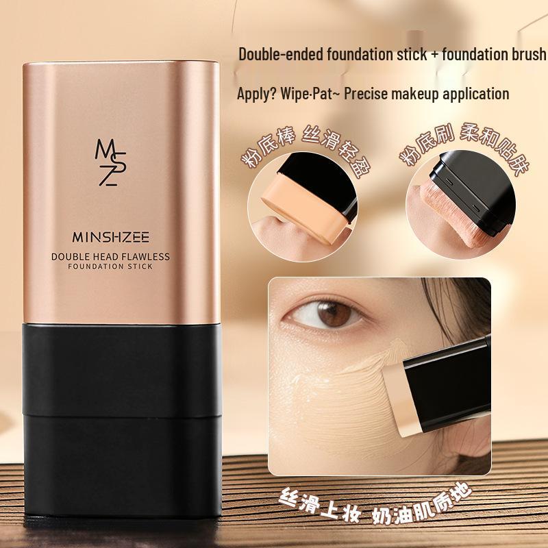 Mingxi Zhi Double-ended Flawless Concealer & Foundation Stick with Brush, Brightens Skin Tone 14g
Mingxi Zhi Double-ended Flawless Concealer & Foundation Stick with Brush, Brightens Skin Tone 14g