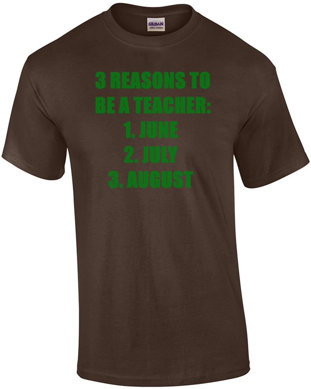 3 Reasons To Be A Teacher... June, July, & August. Shirt M
3 Reasons To Be A Teacher... June, July, & August. Shirt M