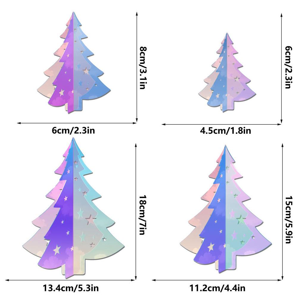 4PCS/SET Colorful Christmas 3D Tree Banner Easy Installation, 3D Christmas, Birthday Parties, Hanging Decorations
4PCS/SET Colorful Christmas 3D Tree Banner Easy Installation, 3D Christmas, Birthday Parties, Hanging Decorations