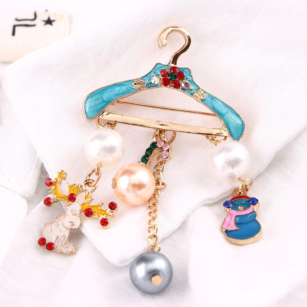 Gift Pearl Enamel Snowman Elk Deer Crystal Hanger Brooch Pin Rhinestones Drying Racks Crutch різнокольоровий
Gift Pearl Enamel Snowman Elk Deer Crystal Hanger Brooch Pin Rhinestones Drying Racks Crutch різнокольоровий