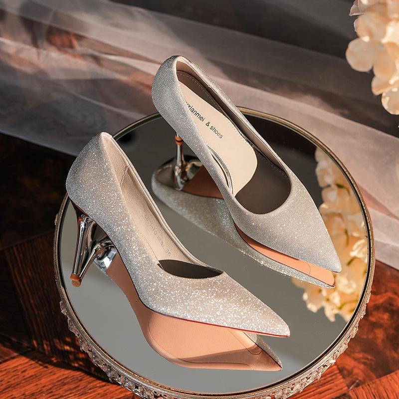 - French pointed crystal sequins Muse Fan banquet socialite wedding bridesmaid shoes wedding shoes high heels 40
- French pointed crystal sequins Muse Fan banquet socialite wedding bridesmaid shoes wedding shoes high heels 40