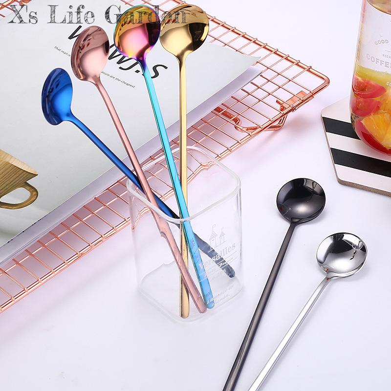 1PC Stainless Steel Round-Headed Teaspoon Long Handle Cutlery Coffee Tea Spoons Dessert Ice Cream Mini Scoop Kitchen Tableware
1PC Stainless Steel Round-Headed Teaspoon Long Handle Cutlery Coffee Tea Spoons Dessert Ice Cream Mini Scoop Kitchen Tableware