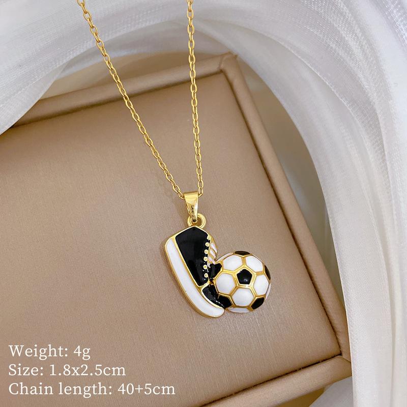 Fashion Sporty Soccer with Shoe Pendant Necklace for Women Men Hip Hop Stainless Steel Chain Jewelry Accessory Gifts
Fashion Sporty Soccer with Shoe Pendant Necklace for Women Men Hip Hop Stainless Steel Chain Jewelry Accessory Gifts