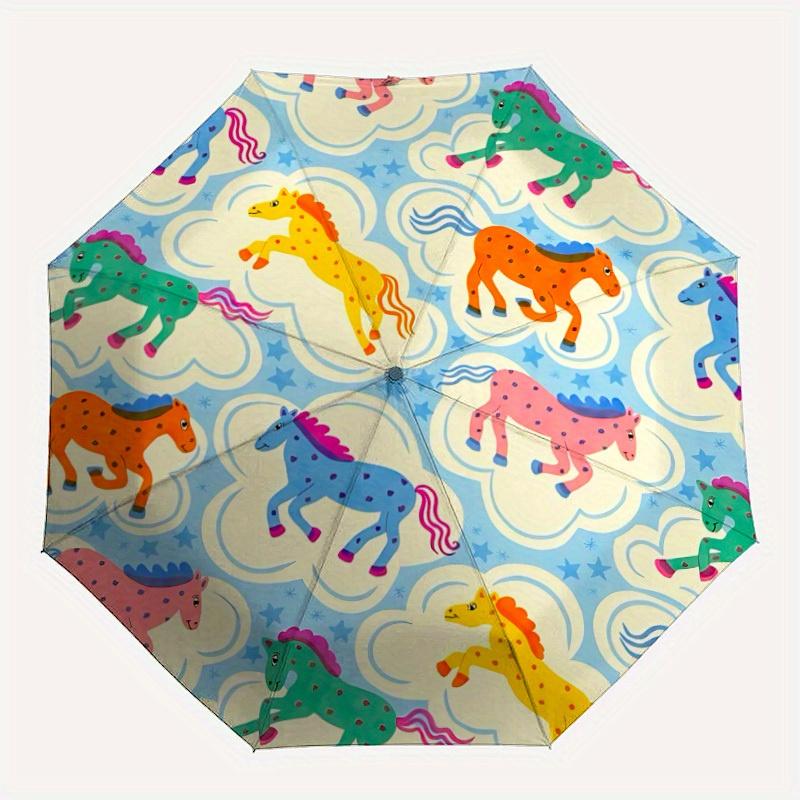 1pc Horse Clouds Automatic Open/Close Umbrella Sturdy Iron Frame, Compact Travel Umbrella - Perfect Gift for Women, Men, Birthdays053
1pc Horse Clouds Automatic Open/Close Umbrella Sturdy Iron Frame, Compact Travel Umbrella - Perfect Gift for Women, Men, Birthdays053