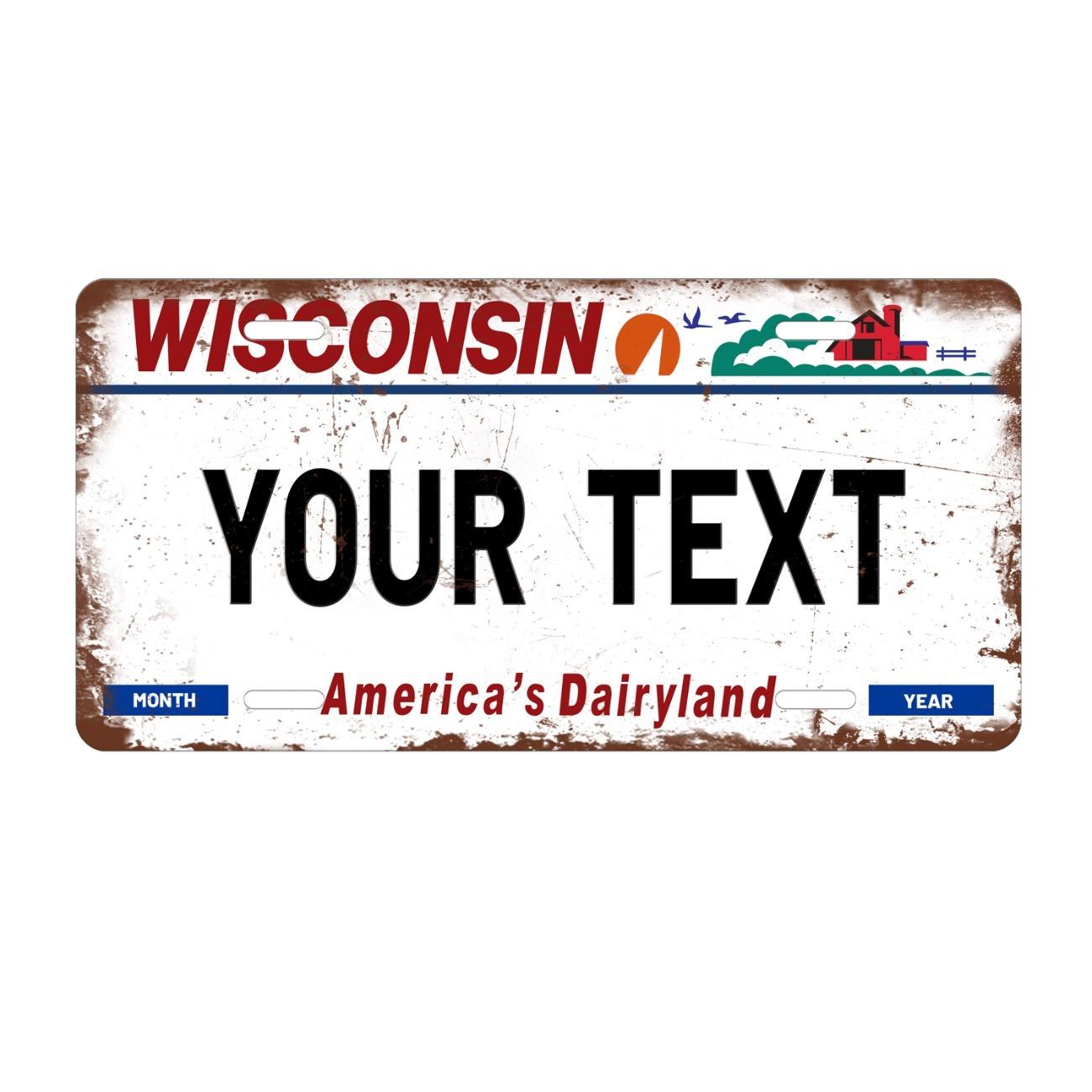 Customizable Wisconsin License Plate Frame 6x12 Inch Metal Sign Car Decor чорний
Customizable Wisconsin License Plate Frame 6x12 Inch Metal Sign Car Decor чорний