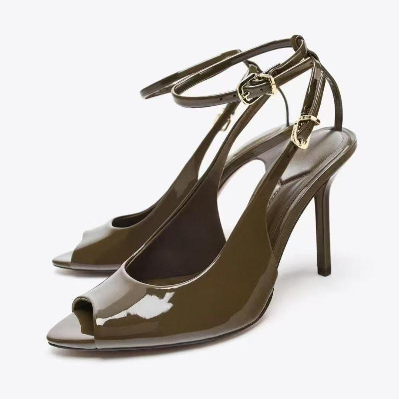 Sexy Peep Toe High Heel Sandals Women s Stiletto Summer Sandals with Ankle Strap, Elegant Party Wedding Bridal Shoes 42 зелений
Sexy Peep Toe High Heel Sandals Women s Stiletto Summer Sandals with Ankle Strap, Elegant Party Wedding Bridal Shoes 42 зелений