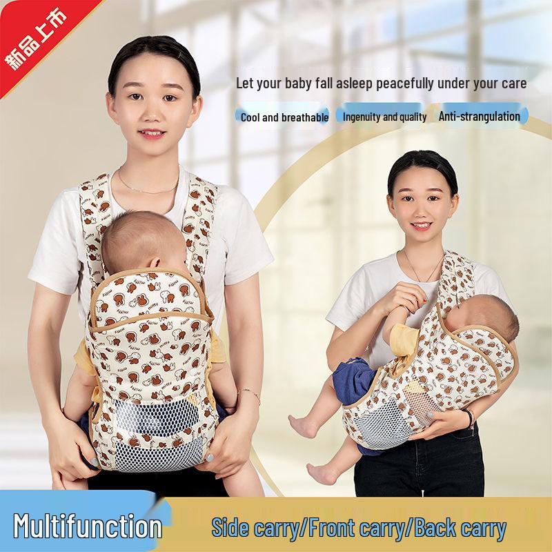 Multifunctional Baby Carrier: Lightweight, Breathable Mesh for All Seasons, Front/Rear Use, with Head Protection Recommended 0-3 Years
Multifunctional Baby Carrier: Lightweight, Breathable Mesh for All Seasons, Front/Rear Use, with Head Protection Recommended 0-3 Years