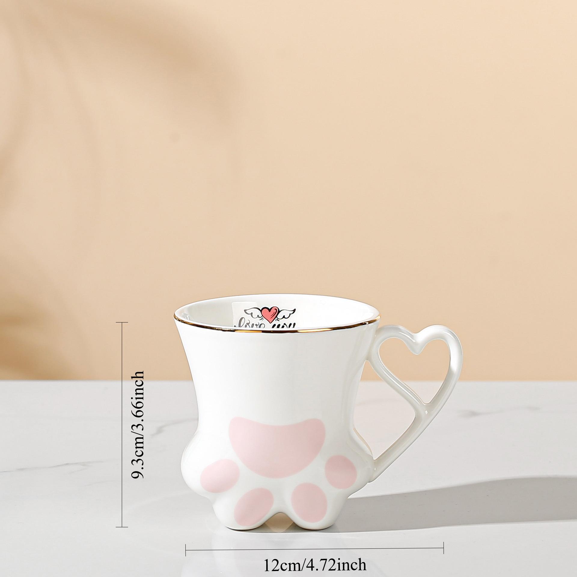 Cartoon cat paw ceramic cup, cute couple water cup, home office coffee cup, souvenir gift, mug 201-300ml
Cartoon cat paw ceramic cup, cute couple water cup, home office coffee cup, souvenir gift, mug 201-300ml