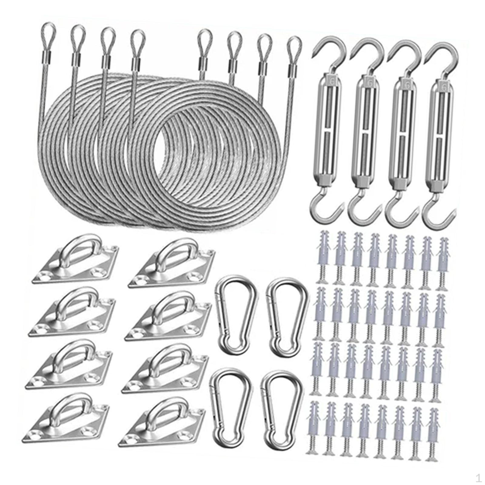 Комплект фурнітури для тіні Аксесуари Заміна Легка установка для прямокутних і трикутних вітрил 84pcs
Комплект фурнітури для тіні Аксесуари Заміна Легка установка для прямокутних і трикутних вітрил 84pcs