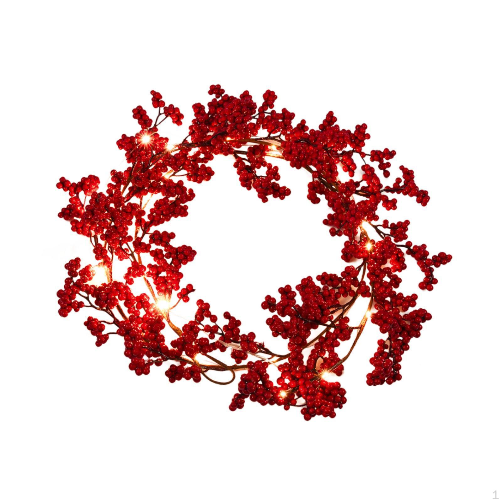Рождественский венок из красных ягод Искусственная гирлянда на дверь Рождественский для фермерского дома WIth Light
Рождественский венок из красных ягод Искусственная гирлянда на дверь Рождественский для фермерского дома WIth Light