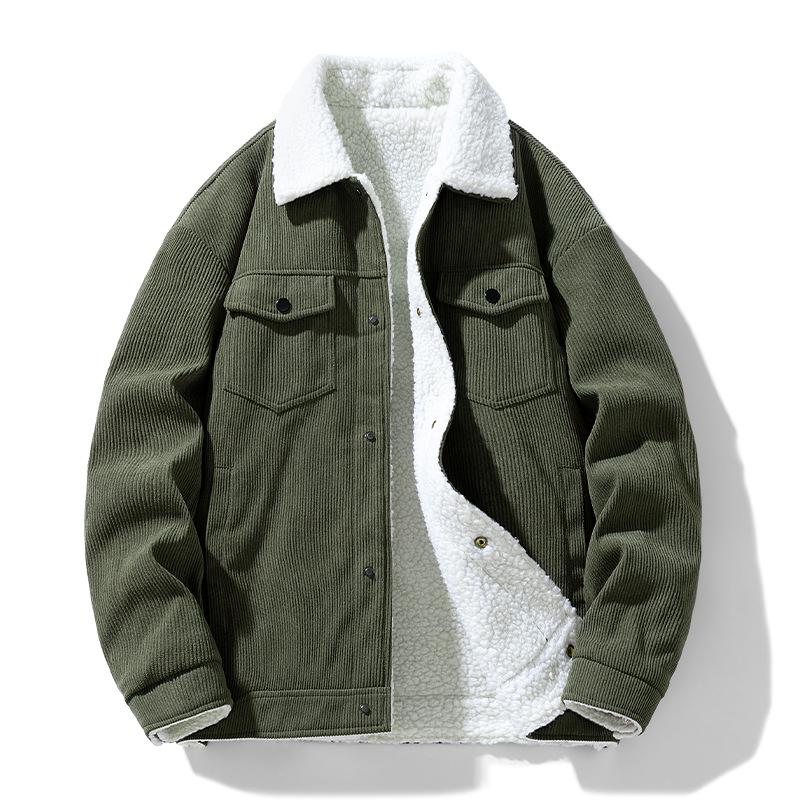 Men s Winter Retro Velvet-Lined Lapel Cotton Jacket - Warm, Trendy, and Versatile Casual Outerwear 3XL армія зелений колір
Men s Winter Retro Velvet-Lined Lapel Cotton Jacket - Warm, Trendy, and Versatile Casual Outerwear 3XL армія зелений колір