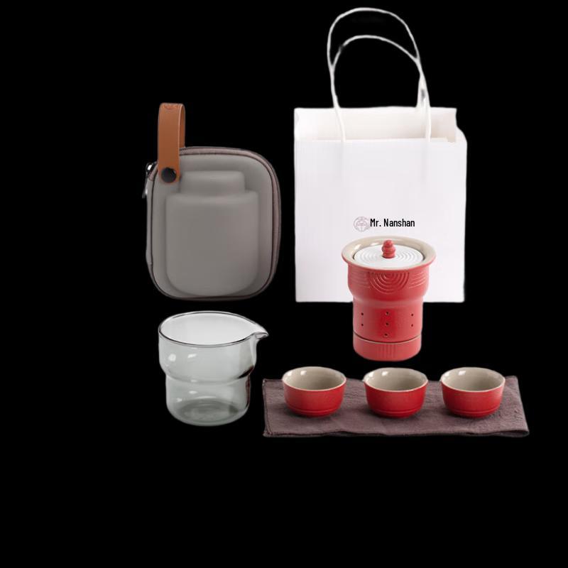 Chinese Ceramic Travel Tea Set (One Pot, Three Cups)
Chinese Ceramic Travel Tea Set (One Pot, Three Cups)