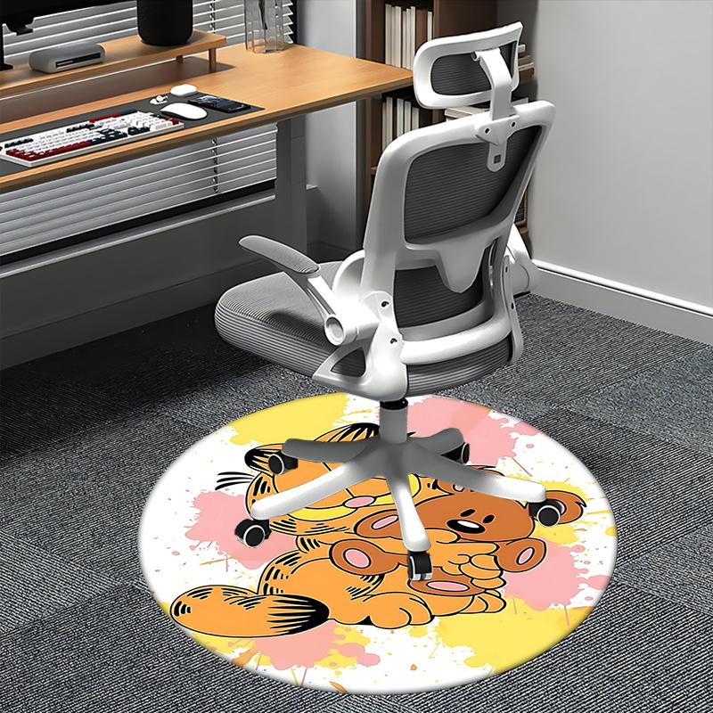 Garfield,Teddy Bear Chair mat Round Rug Office carpet, Machine Washable, Non slip, Suitable for Living Rooms, Bedrooms 80cm
Garfield,Teddy Bear Chair mat Round Rug Office carpet, Machine Washable, Non slip, Suitable for Living Rooms, Bedrooms 80cm