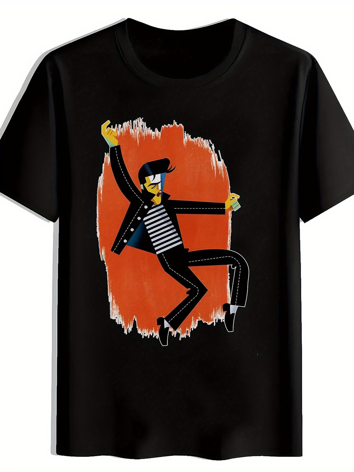 Casual Short Sleeve T-shirt with Iconic Movie Character Design - Black Polyester Crew Neck S
Casual Short Sleeve T-shirt with Iconic Movie Character Design - Black Polyester Crew Neck S