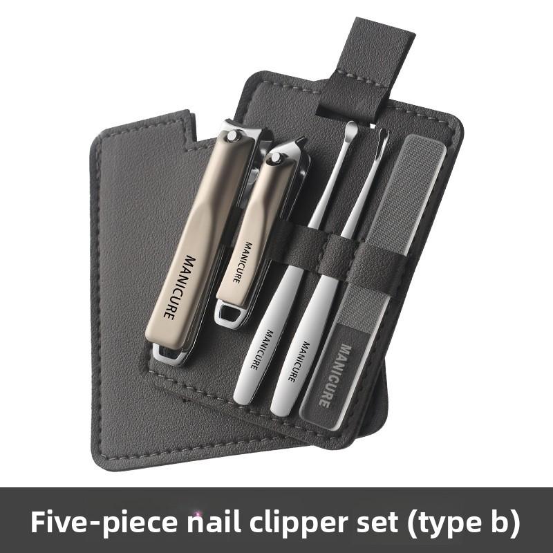 Professional Premium 5Pcs Pocket Size Stainless Steel Manicure Pedicure Kit, Sharp Angled Clippers Nail File Ear Pick Tools
Professional Premium 5Pcs Pocket Size Stainless Steel Manicure Pedicure Kit, Sharp Angled Clippers Nail File Ear Pick Tools