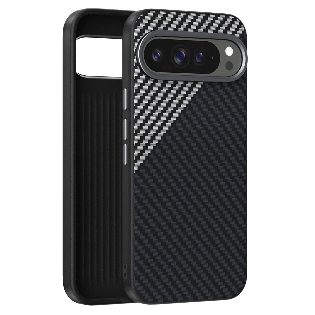 ABEEL For Google Pixel 10 Pro XL/9 Pro XL Case Compatible with MagSafe Carbon Fiber Texture Back Cover Black/Red
ABEEL For Google Pixel 10 Pro XL/9 Pro XL Case Compatible with MagSafe Carbon Fiber Texture Back Cover Black/Red