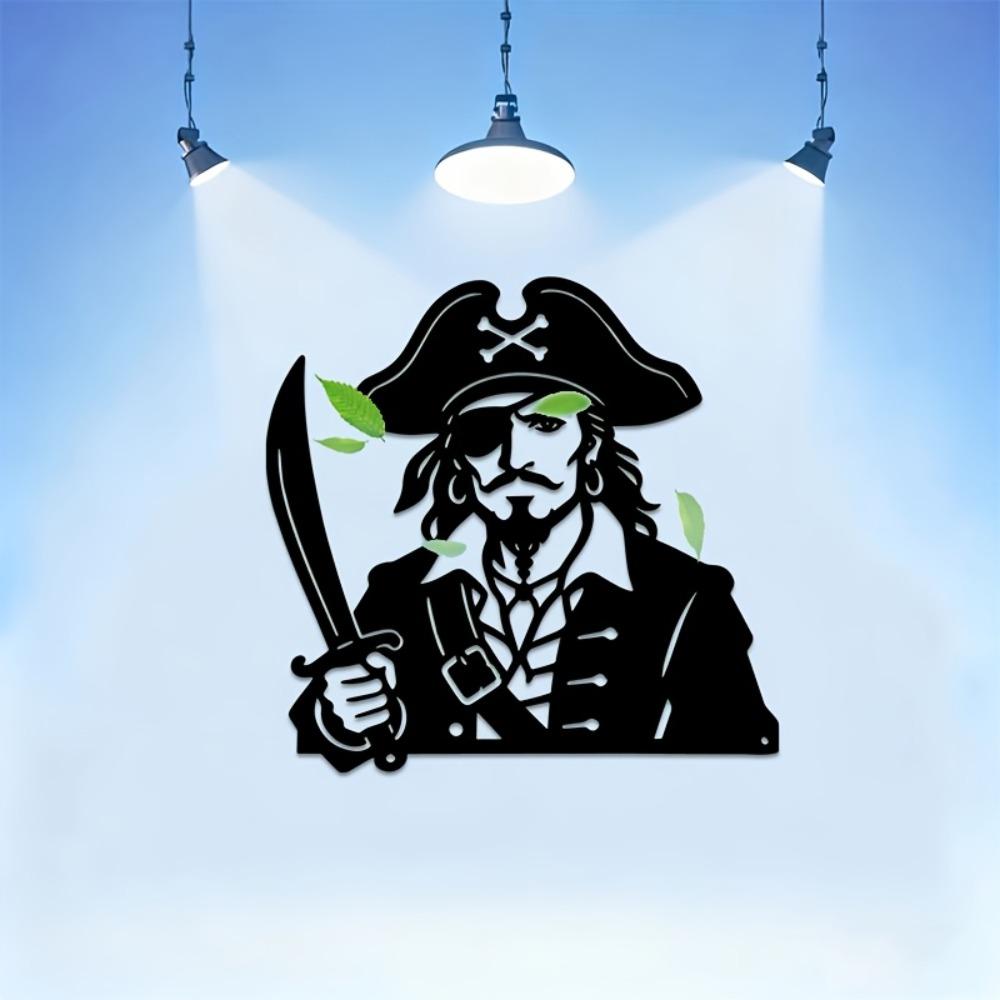 2D Iron Pirate Captain Wall Sculpture with Sword, Nautical Metal Art Decor for Bar, Man Cave, Restaurant, Living Room 12in
2D Iron Pirate Captain Wall Sculpture with Sword, Nautical Metal Art Decor for Bar, Man Cave, Restaurant, Living Room 12in