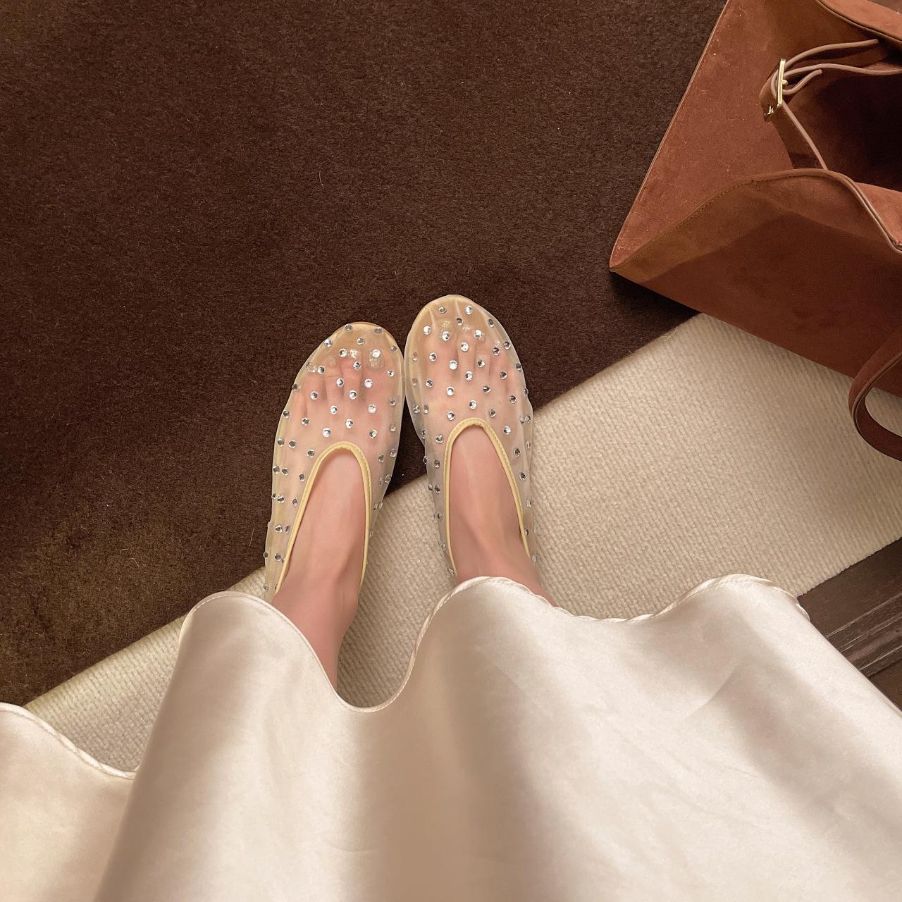 Tide Bunan~ Autumn and summer new fashionable round head rhinestone Mary Jane single shoes women s flat comfortable ballet dancing shoes 35
Tide Bunan~ Autumn and summer new fashionable round head rhinestone Mary Jane single shoes women s flat comfortable ballet dancing shoes 35