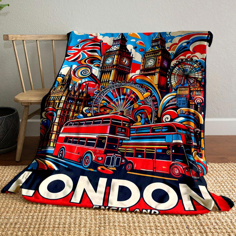 London Themed London Icons, Vibrant Art,bedroom Blanket for Livingroom Couch lunch break Soft throw for Friend s festival Gift 80cm x 120cm
London Themed London Icons, Vibrant Art,bedroom Blanket for Livingroom Couch lunch break Soft throw for Friend s festival Gift 80cm x 120cm