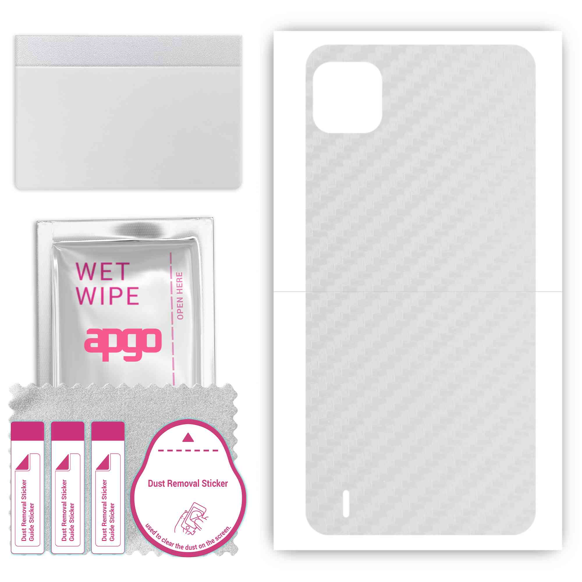 apgo Protective Skin Sticker for the back compatible with Wiko Y62 Plus, Wrap Film, Foil, Vinyl - Pattern Transparent Carbon
apgo Protective Skin Sticker for the back compatible with Wiko Y62 Plus, Wrap Film, Foil, Vinyl - Pattern Transparent Carbon