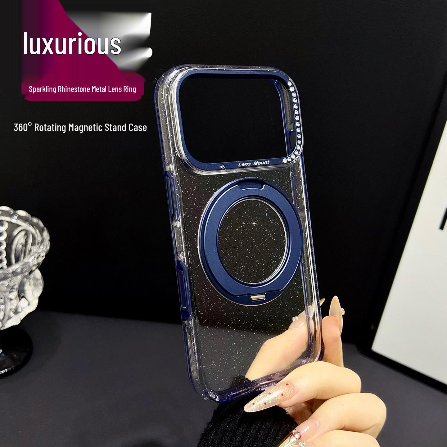 Apple iPhone 17 Pro Max Transparent Glitter Case with Magnetic Rotating Bracket and Anti-fall Protection Apple 17 Pro
Apple iPhone 17 Pro Max Transparent Glitter Case with Magnetic Rotating Bracket and Anti-fall Protection Apple 17 Pro