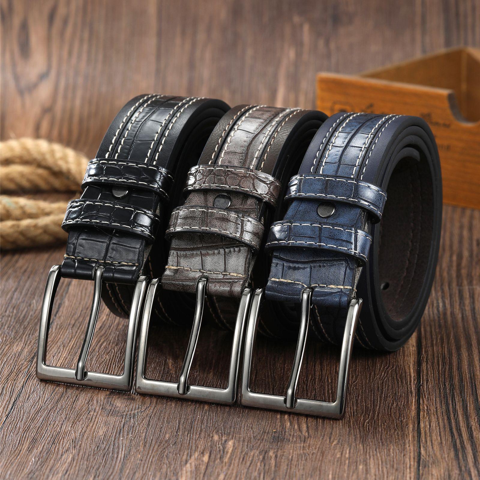 Belt Men S Pu Crocodile Pin Buckle Belt Men S Casual Wide Belt 130cm темно-коричневого кольору
Belt Men S Pu Crocodile Pin Buckle Belt Men S Casual Wide Belt 130cm темно-коричневого кольору