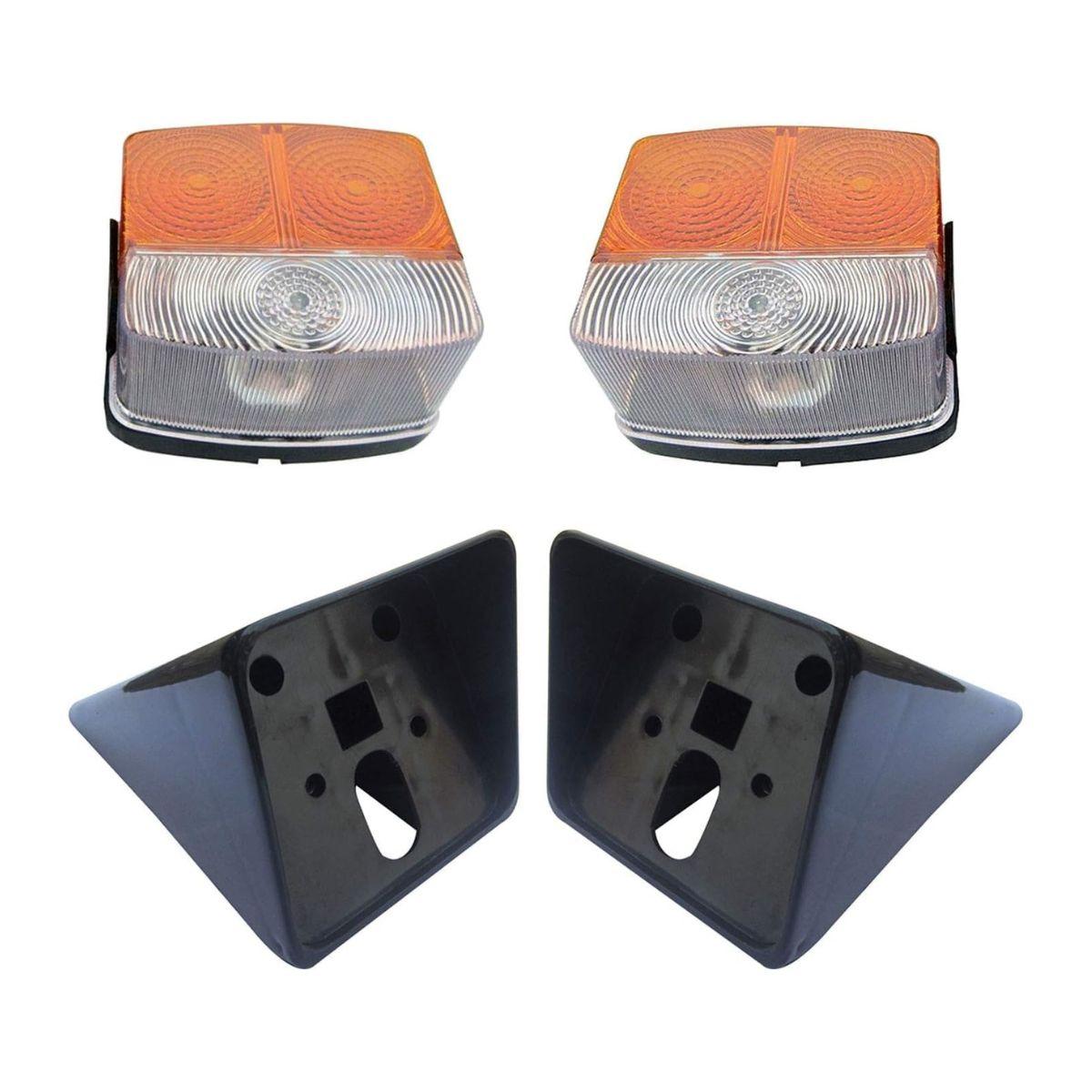 Side Indicator Lamp Set with Brackets and 12v bulbs Suitable for Tractor
Side Indicator Lamp Set with Brackets and 12v bulbs Suitable for Tractor