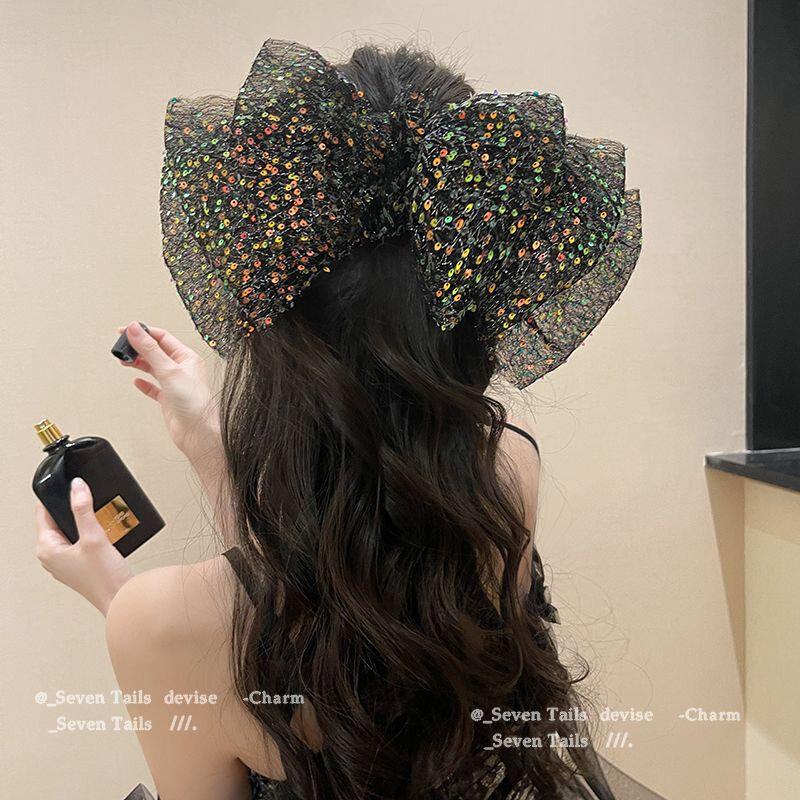 Блестящая заколка-сетка для хвоста, большая заколка-бант, большая пружинная заколка для девочки, заколка для головы, повязка на голову
Блестящая заколка-сетка для хвоста, большая заколка-бант, большая пружинная заколка для девочки, заколка для головы, повязка на голову