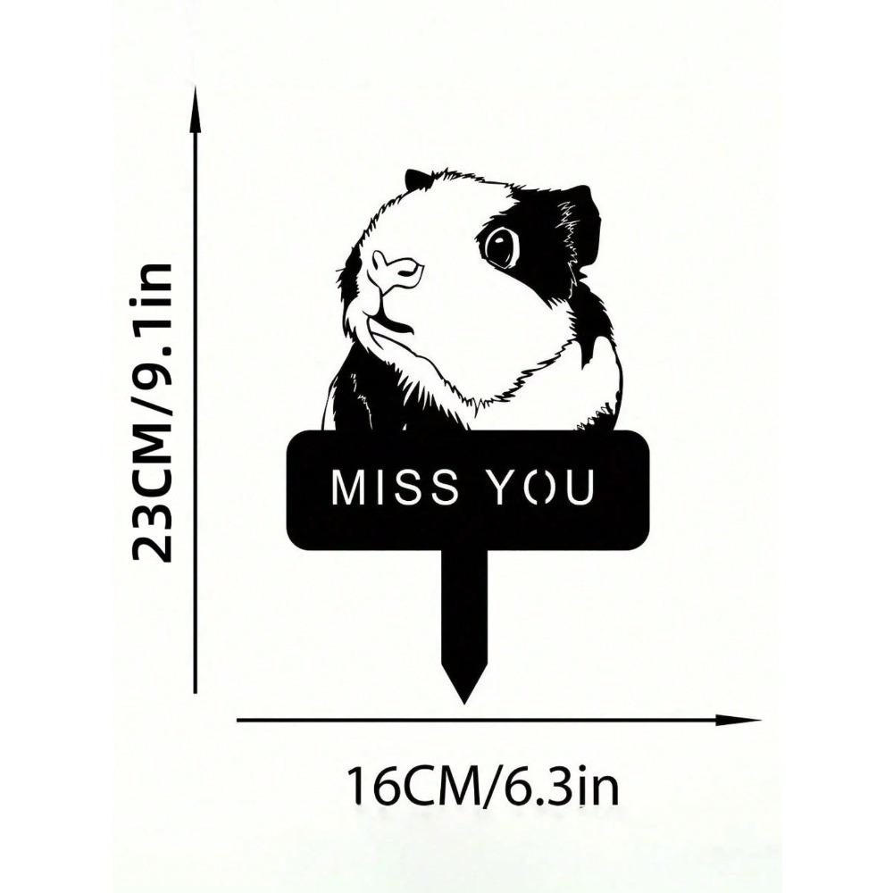 Metal Guinea Pig Memorial Garden Stake, Pet Loss Marker, Small Animal Grave Decor, Outdoor Remembrance Gift TY4813 різнокольоровий
Metal Guinea Pig Memorial Garden Stake, Pet Loss Marker, Small Animal Grave Decor, Outdoor Remembrance Gift TY4813 різнокольоровий