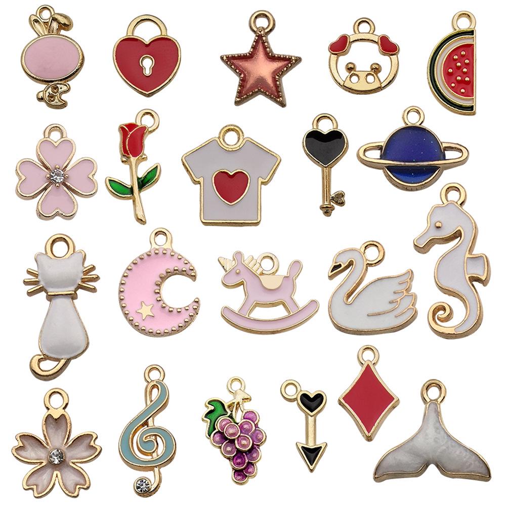 Zinc Alloy Cartoon Style Jewelry Pendants: 20 Unique Drip Oil Designs for DIY Bracelets & Earrings
Zinc Alloy Cartoon Style Jewelry Pendants: 20 Unique Drip Oil Designs for DIY Bracelets & Earrings