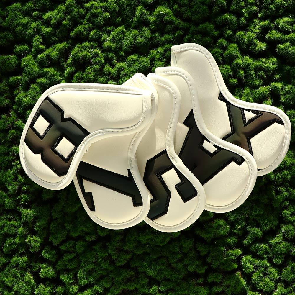 Men and Women PU Leather Golf Club Head Covers Protective Cover Golf Wedge Cover Golf Iron Covers Gradients white
Men and Women PU Leather Golf Club Head Covers Protective Cover Golf Wedge Cover Golf Iron Covers Gradients white
