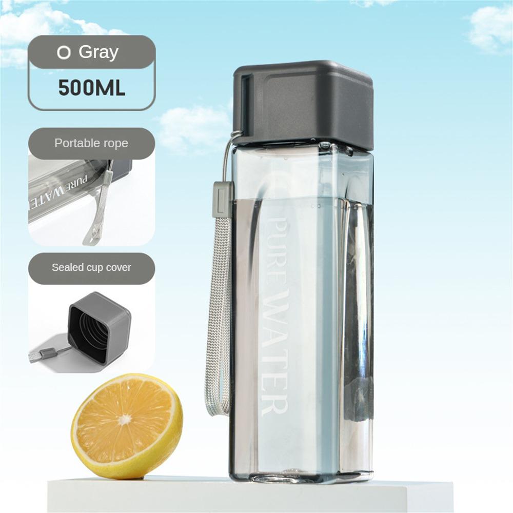 500ml,Clear Square Drinking Glass in Mate Plastic, Portable Water Bottle with Milk Cable for Outdoor Sports Fitness
500ml,Clear Square Drinking Glass in Mate Plastic, Portable Water Bottle with Milk Cable for Outdoor Sports Fitness