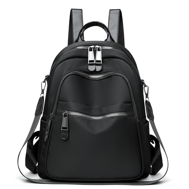 Nylon Backpack Women s Fashionable Casual School Bag Lightweight Travel Rucksack with Multiple Pockets чорний
Nylon Backpack Women s Fashionable Casual School Bag Lightweight Travel Rucksack with Multiple Pockets чорний