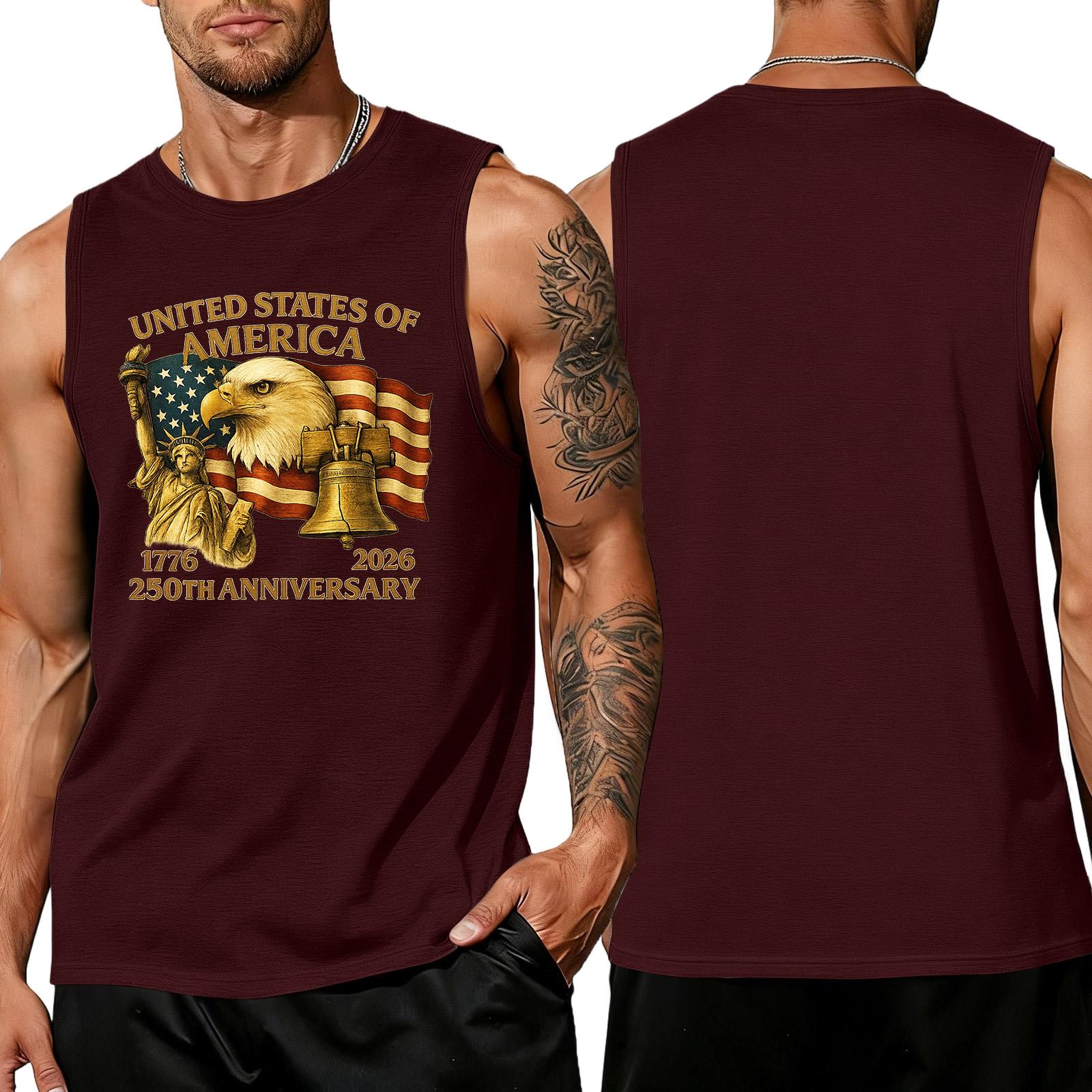 Men s Loose Fit Sleeveless Tank Top Casual Summer Shirt Lightweight Breathable Fabric Printed Graphic Design Comfortable Fit XXXXL винний
Men s Loose Fit Sleeveless Tank Top Casual Summer Shirt Lightweight Breathable Fabric Printed Graphic Design Comfortable Fit XXXXL винний
