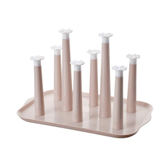 6-Slot Plastic Cup Drying Rack Space-Saving Countertop Organizer with Drip Tray for Mugs Glasses BPA-Free Kitchen рожевий
6-Slot Plastic Cup Drying Rack Space-Saving Countertop Organizer with Drip Tray for Mugs Glasses BPA-Free Kitchen рожевий
