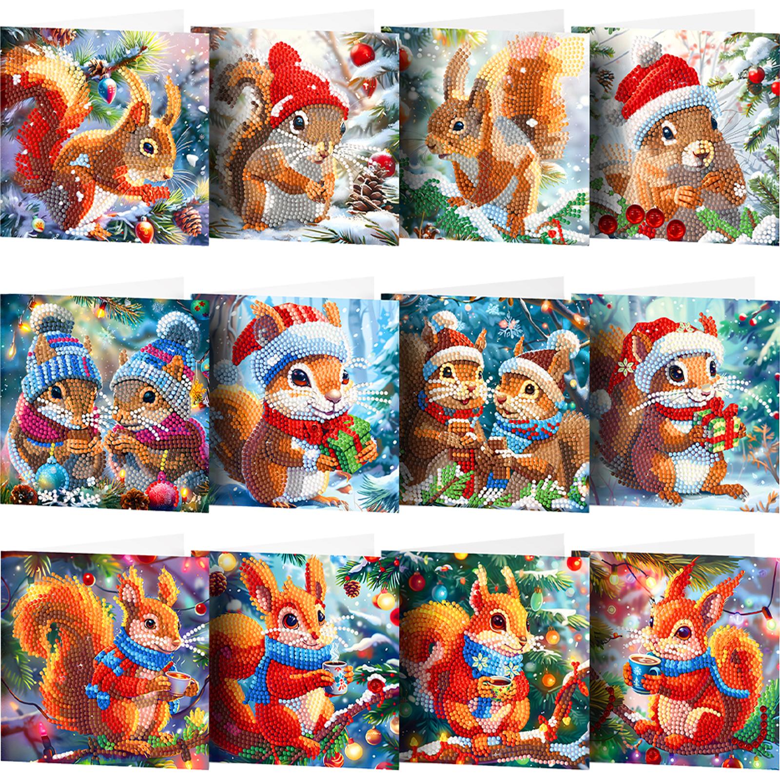 12Pcs Christmas Special Shape Bird Diamond Handmade Card Rhinestone Painting Card Kit Diamond Daily Wish Card for Adults
12Pcs Christmas Special Shape Bird Diamond Handmade Card Rhinestone Painting Card Kit Diamond Daily Wish Card for Adults