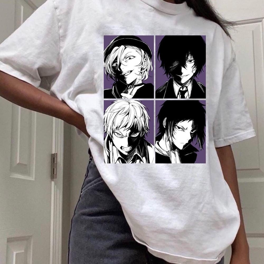 Bungo Stray Dogs Friend Косплей Дадзай Осаму Эдогава Рампо Накадзима Ацуши Акико Ёсано Мужская модная футболка с короткими рукавами и глазами аниме
Bungo Stray Dogs Friend Косплей Дадзай Осаму Эдогава Рампо Накадзима Ацуши Акико Ёсано Мужская модная футболка с короткими рукавами и глазами аниме