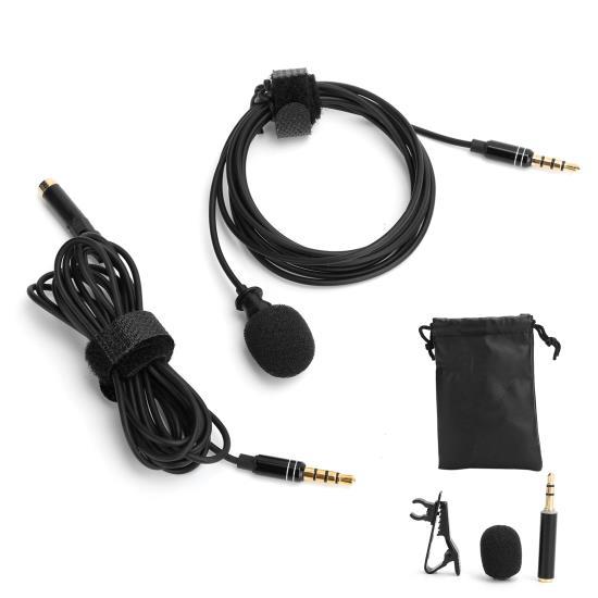Профессиональный петличный микрофон Mini Clip Mic 3.5mm 2M Audio Cable Live Recording Black Black
Профессиональный петличный микрофон Mini Clip Mic 3.5mm 2M Audio Cable Live Recording Black Black
