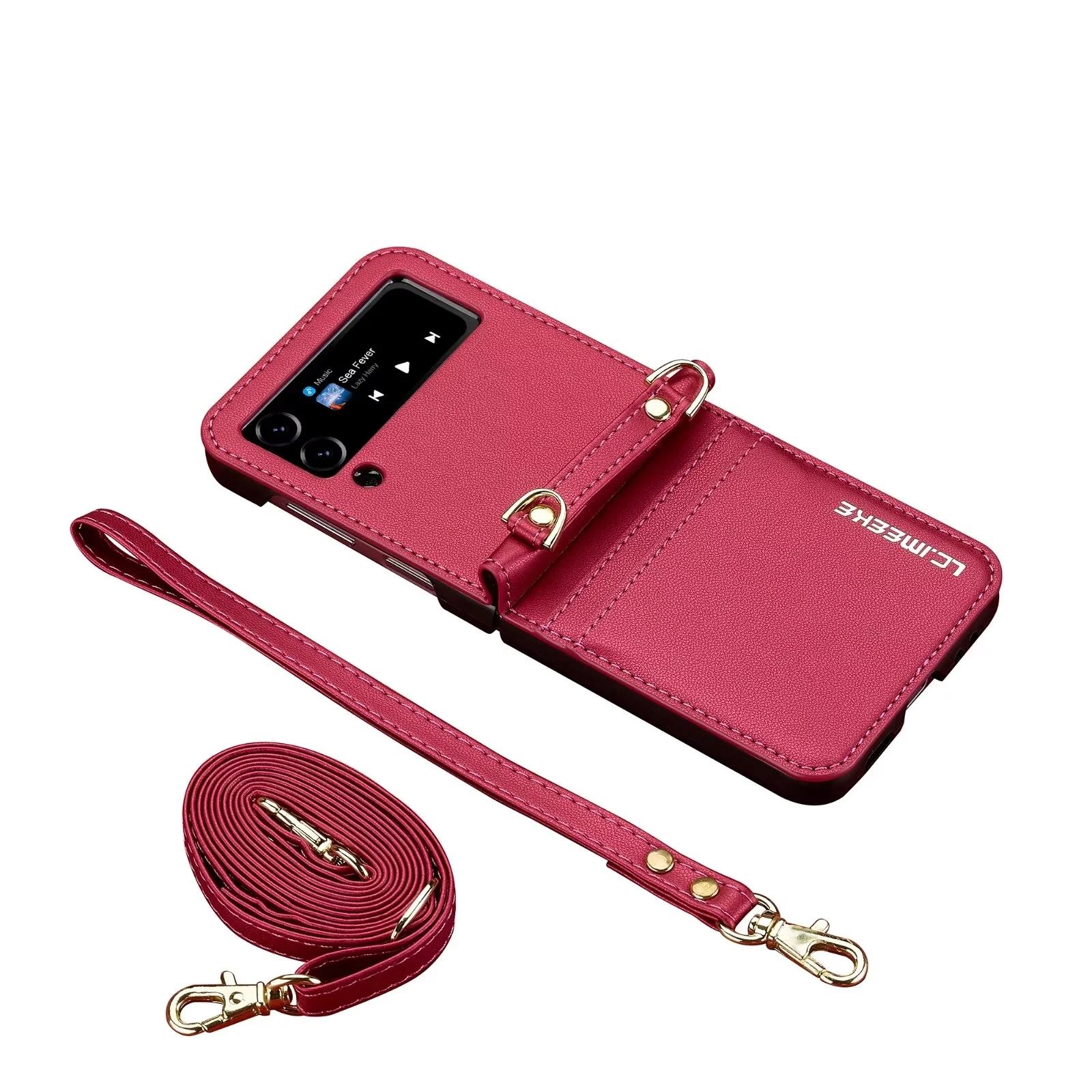 Crossbody Cards Solt Wallet Leather Case For Samsung Galaxy Z Flip 7 FE 6 5 4 3 5G Flip6 Flip7 Hand Strap Lanyard Pocket Cover For Samsung Flip 7
Crossbody Cards Solt Wallet Leather Case For Samsung Galaxy Z Flip 7 FE 6 5 4 3 5G Flip6 Flip7 Hand Strap Lanyard Pocket Cover For Samsung Flip 7