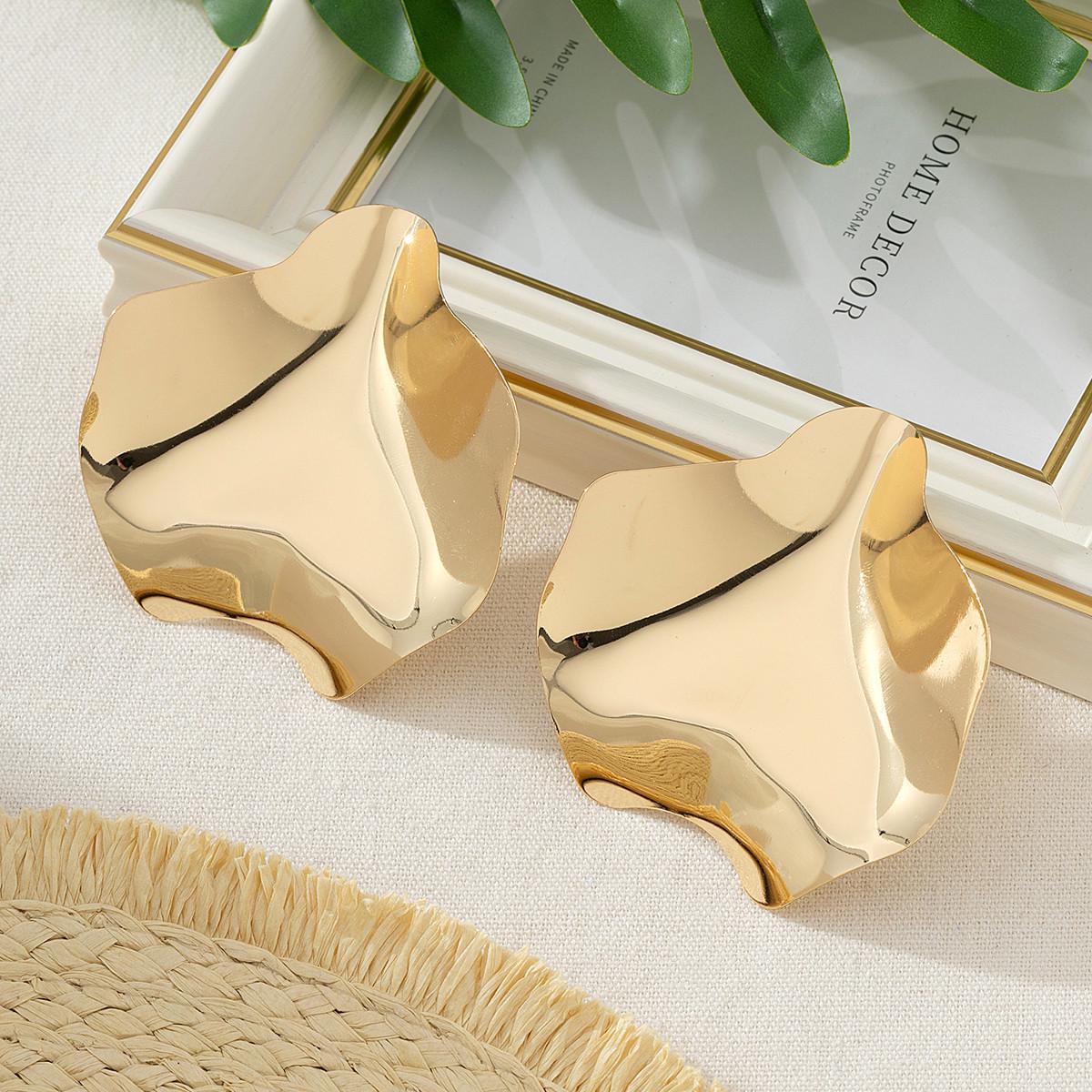 Geometric Irregular Mirror Leaf Stud Earrings - Popular European American Fashion серебряный
Geometric Irregular Mirror Leaf Stud Earrings - Popular European American Fashion серебряный