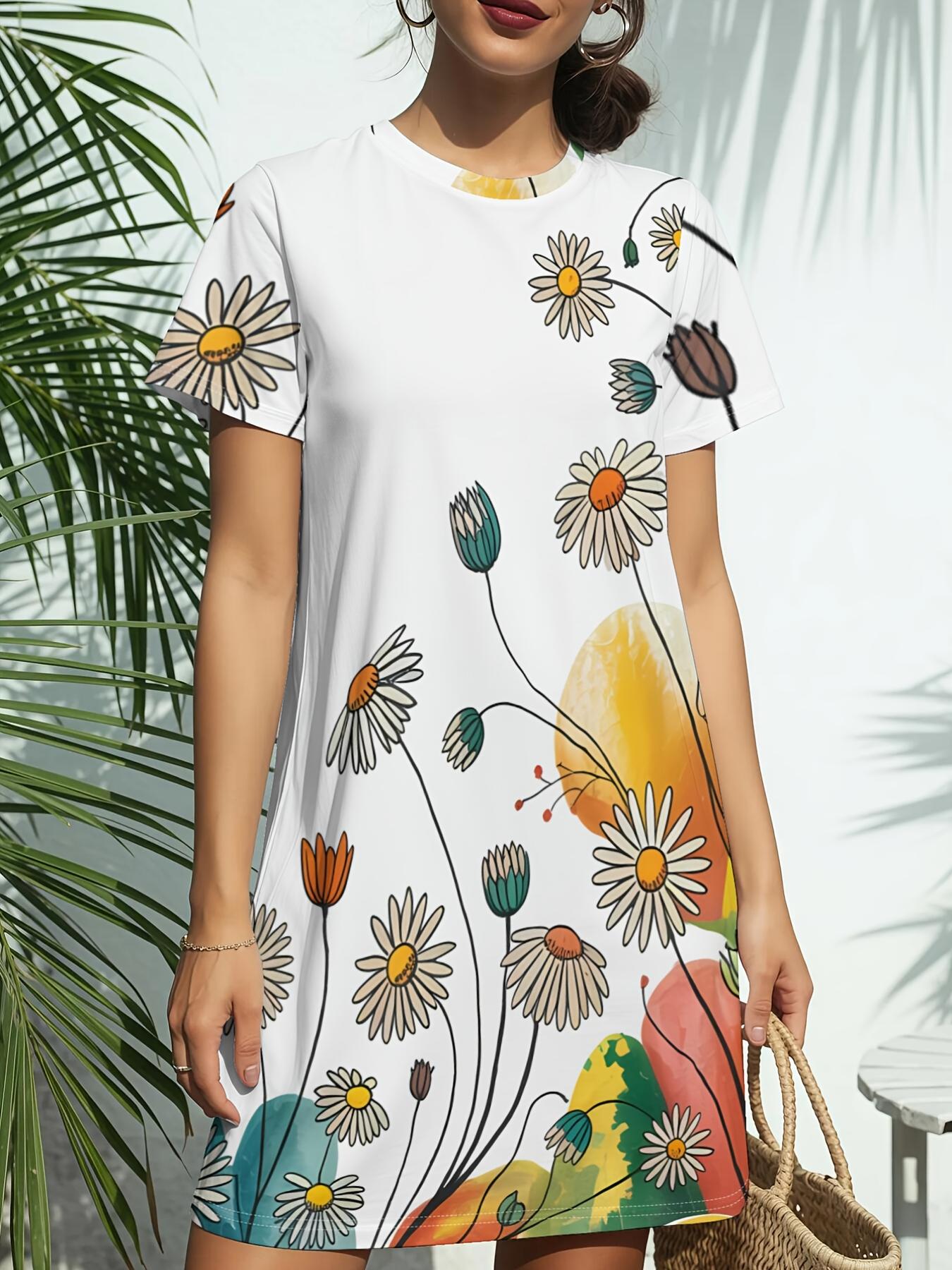 Women s New Crew Neck Short Sleeve T-Shirt Dress. American Trend Digital Print. Casual ; Versatile for Spring and Summer. Elegant ; Chic Women s Dr 3XL дубильна кора
Women s New Crew Neck Short Sleeve T-Shirt Dress. American Trend Digital Print. Casual ; Versatile for Spring and Summer. Elegant ; Chic Women s Dr 3XL дубильна кора