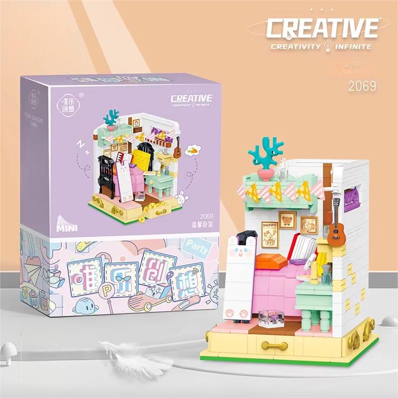 Girls Mini Art Flower House Block Collection Children s Puzzle Pink Cozy Drawing Room Puzzle Block Playthings Audlt Birthday Gifts
Girls Mini Art Flower House Block Collection Children s Puzzle Pink Cozy Drawing Room Puzzle Block Playthings Audlt Birthday Gifts