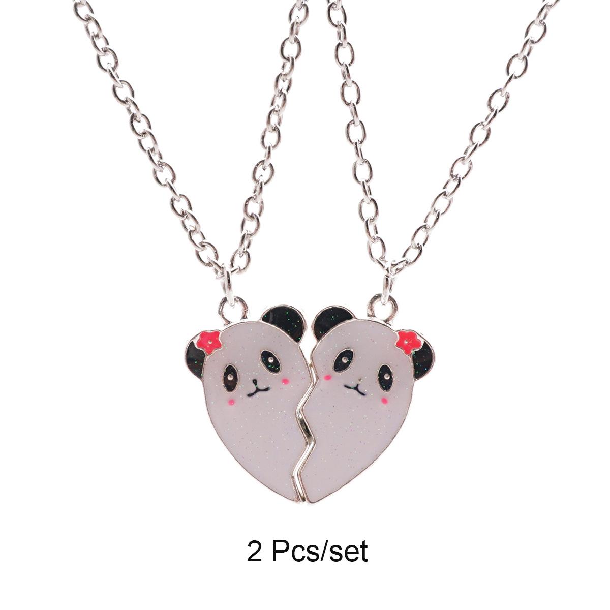 Розовый медведь и панда ожерелье-подвеска дружбы для детей - Магнитный мультяшный разъемный дизайн
Розовый медведь и панда ожерелье-подвеска дружбы для детей - Магнитный мультяшный разъемный дизайн